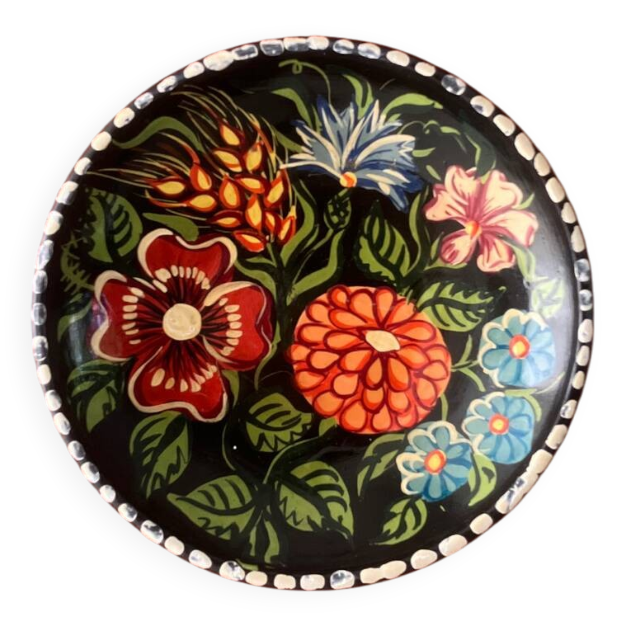 Vintage ceramic decorative plate