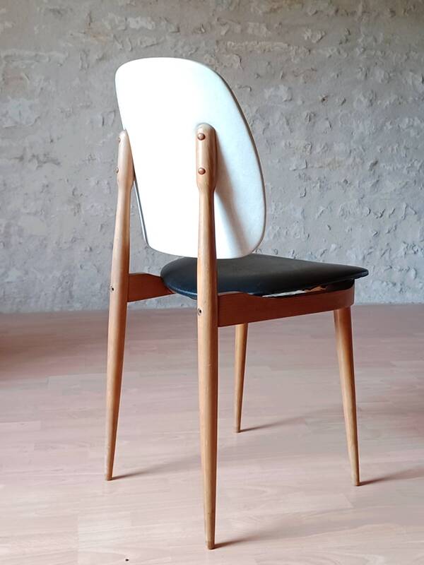 Paire de chaises Baumann Pégase vintage 1960