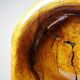 Brutalist vintage olive wood monoxyle catchall from the 50s-60s, handcrafted.