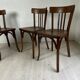 Ensemble de 4 chaises bistrot vintage 50