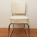 White skai armchair