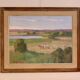 Oil on panel "Landscape" by Karl Abel