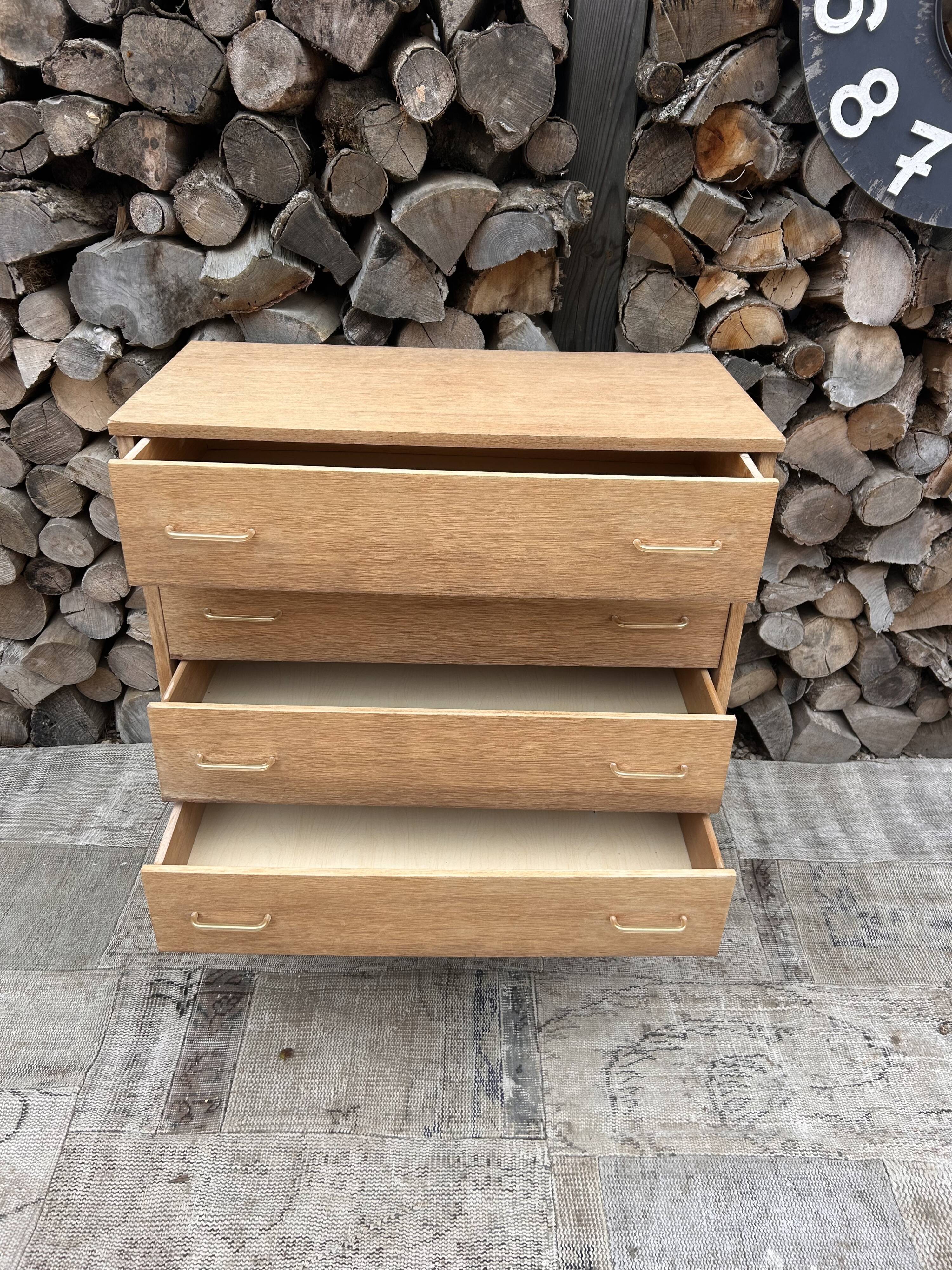 Renovated vintage antique chest of drawers
