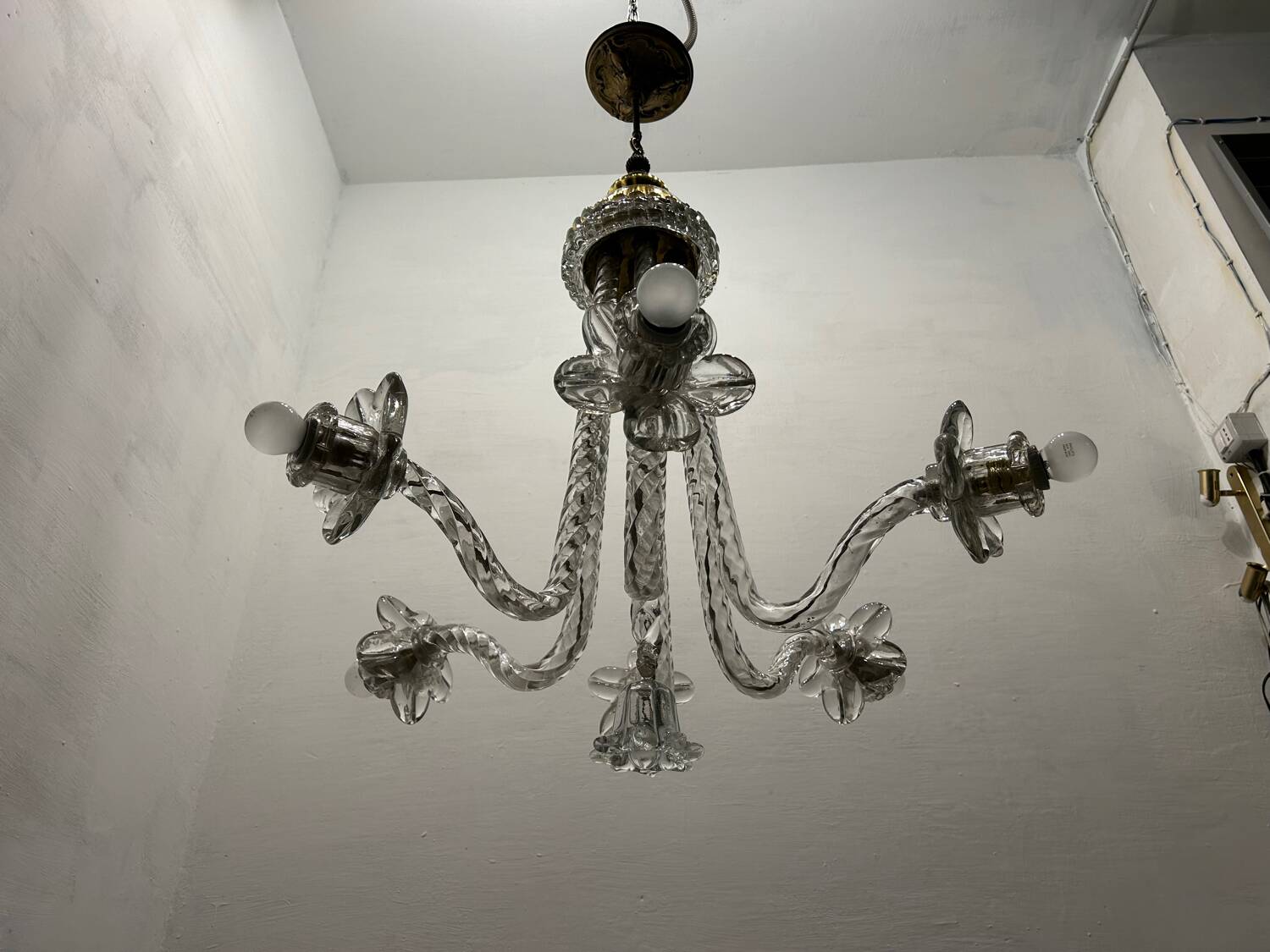 Art Deco Murano Glass Chandelier 1920/40’s