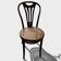 Chaise bistrot en bois courbé et cannage — ZPM Radomsko