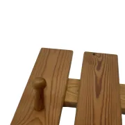 Vintage pine coat rack, 1970s minimalist design
