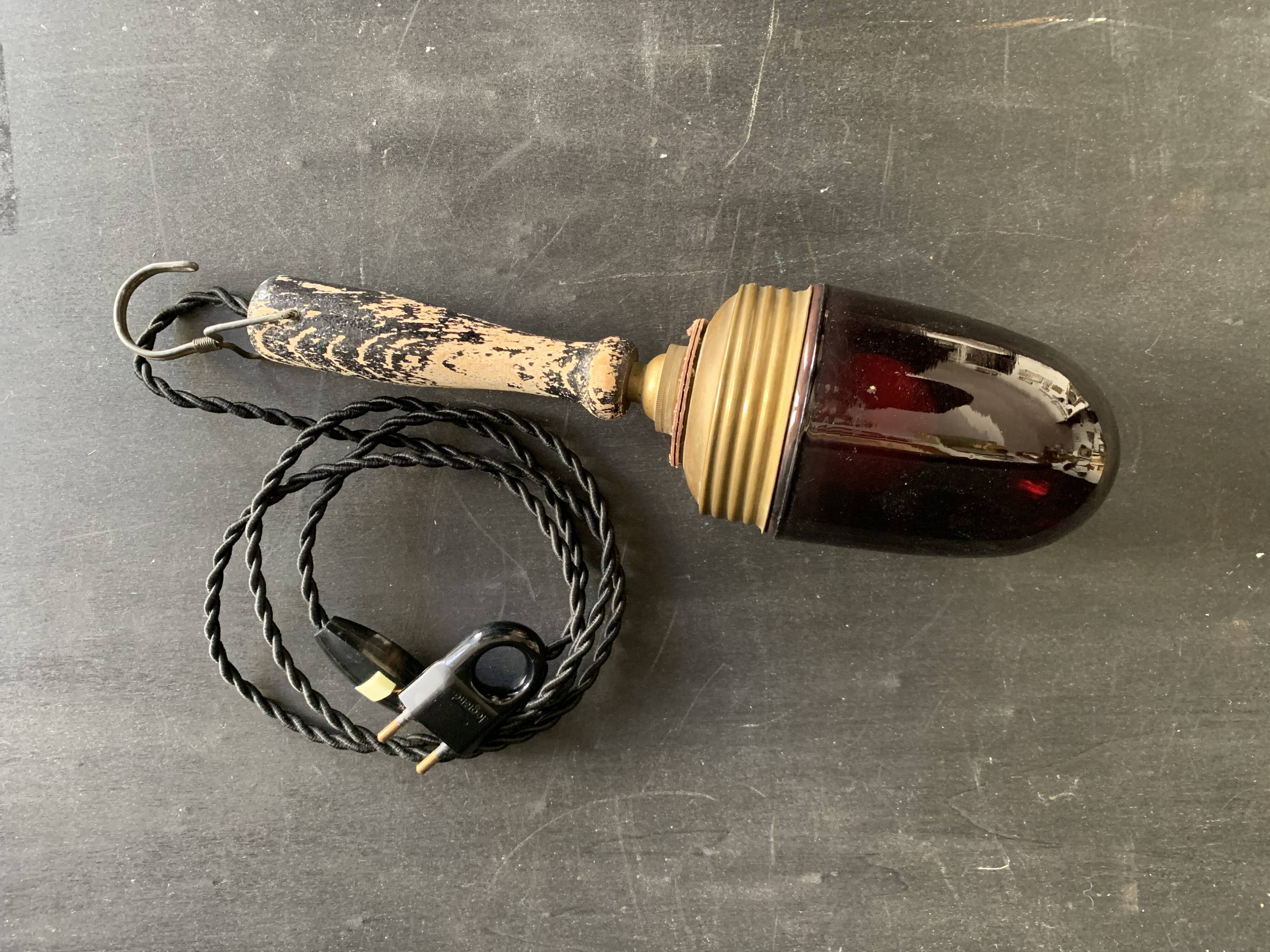 1950s Photographer's Darkroom Lamp