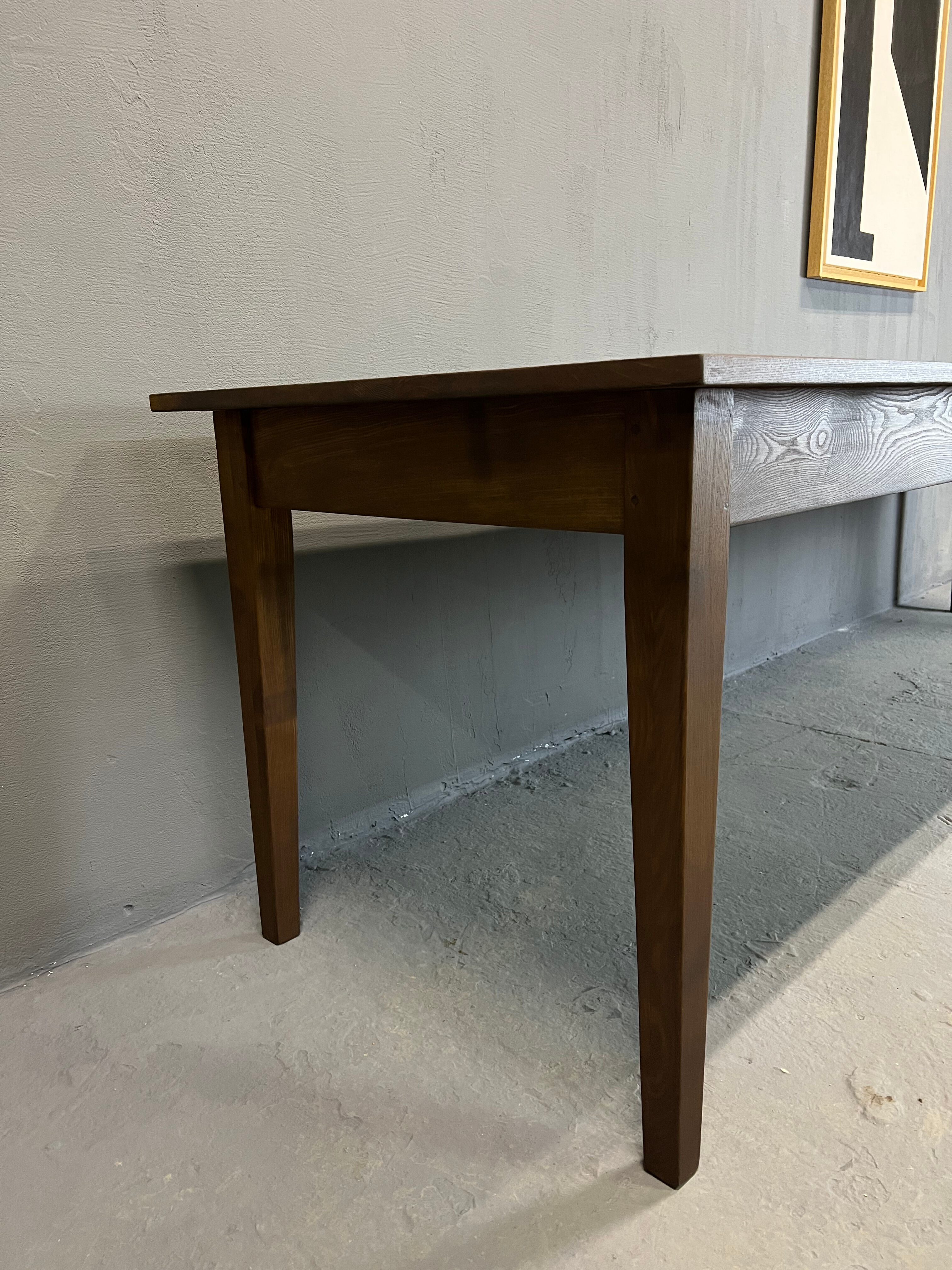 Farmhouse table "Dark Brown", spindle legs XXL 300 X 90 cm