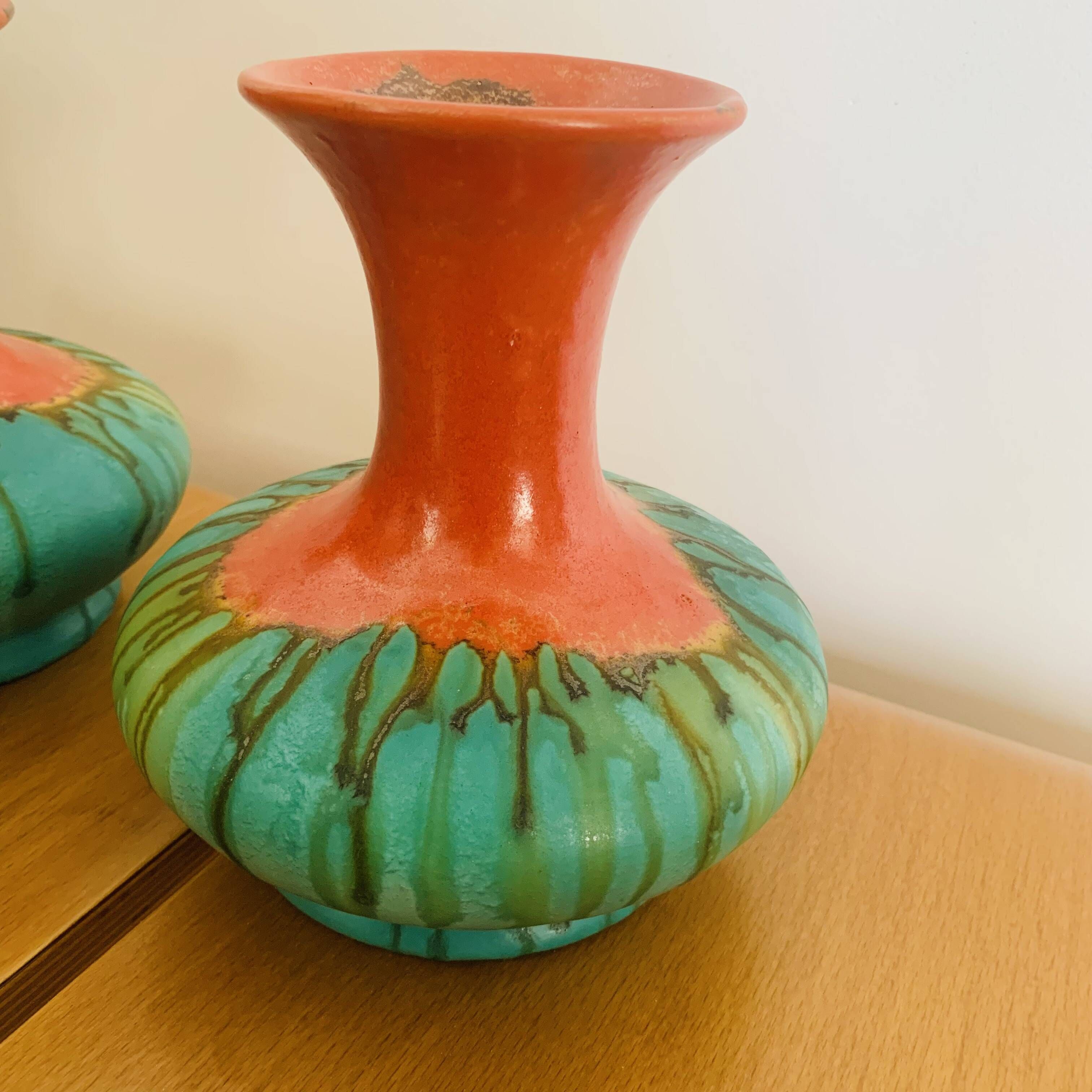 Paire de vases vintage West Germany