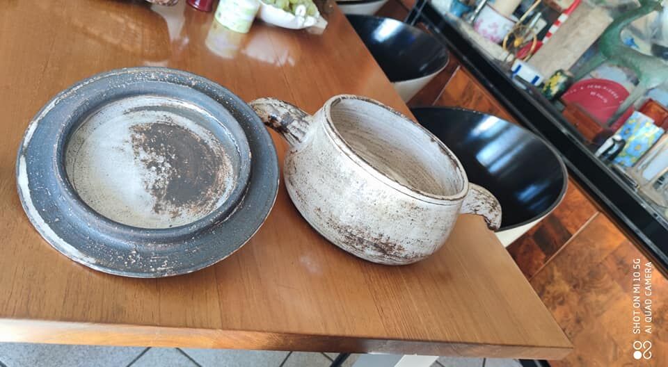 Ceramic soup tureen from Vallauris, circa 1960