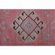 1970s Turkish Oushak Handmade Wool Cotton Pink Area Rug 84x304