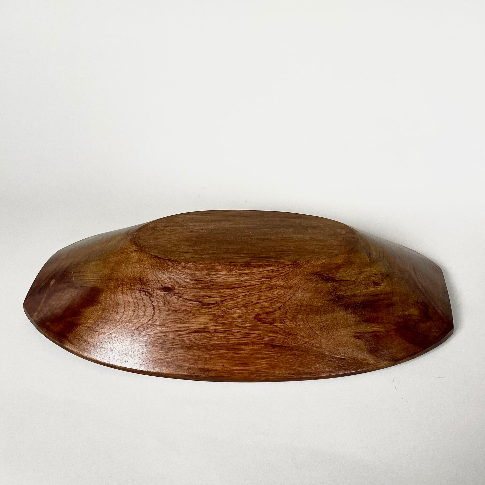 Carved solid wood cup, vintage 1960