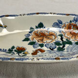 Ancien ravier Gien coq pivoines 1938/1960