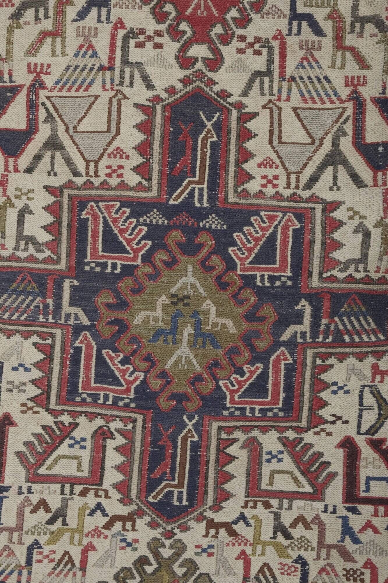 Vintage Turkish hallway rug 72x194 cm