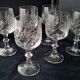 6 water glasses or large cut crystal wine glasses