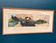 Original Scandinavian Artwork On Panel – Shore By S. Rjellim – Glazed – Signed – Vintage & Framed – 85 × 39 Cm (33.5" × 15.4")