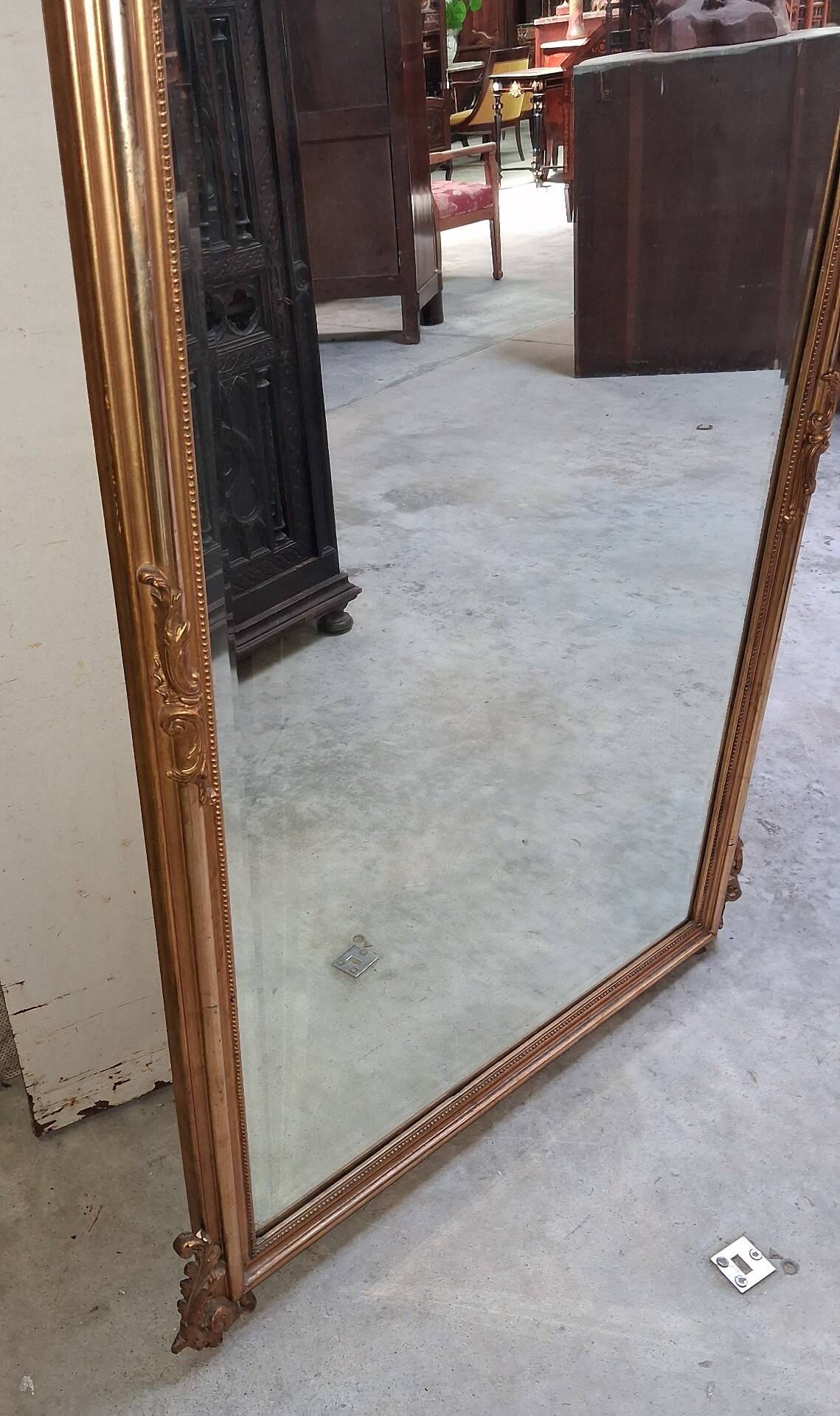 Large Louis XV style fireplace mirror