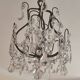 brass cage chandelier with crystal tassels