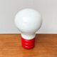 Giant table lamp or floor lamp in the shape of a light bulb from the mid-century German space age by Ingo Maurer for M Design, 1960s.