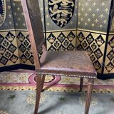 10 Louis XVI chairs seated leather
