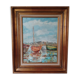 Marine oil painting