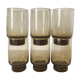 Vintage high glasses in smoked glass