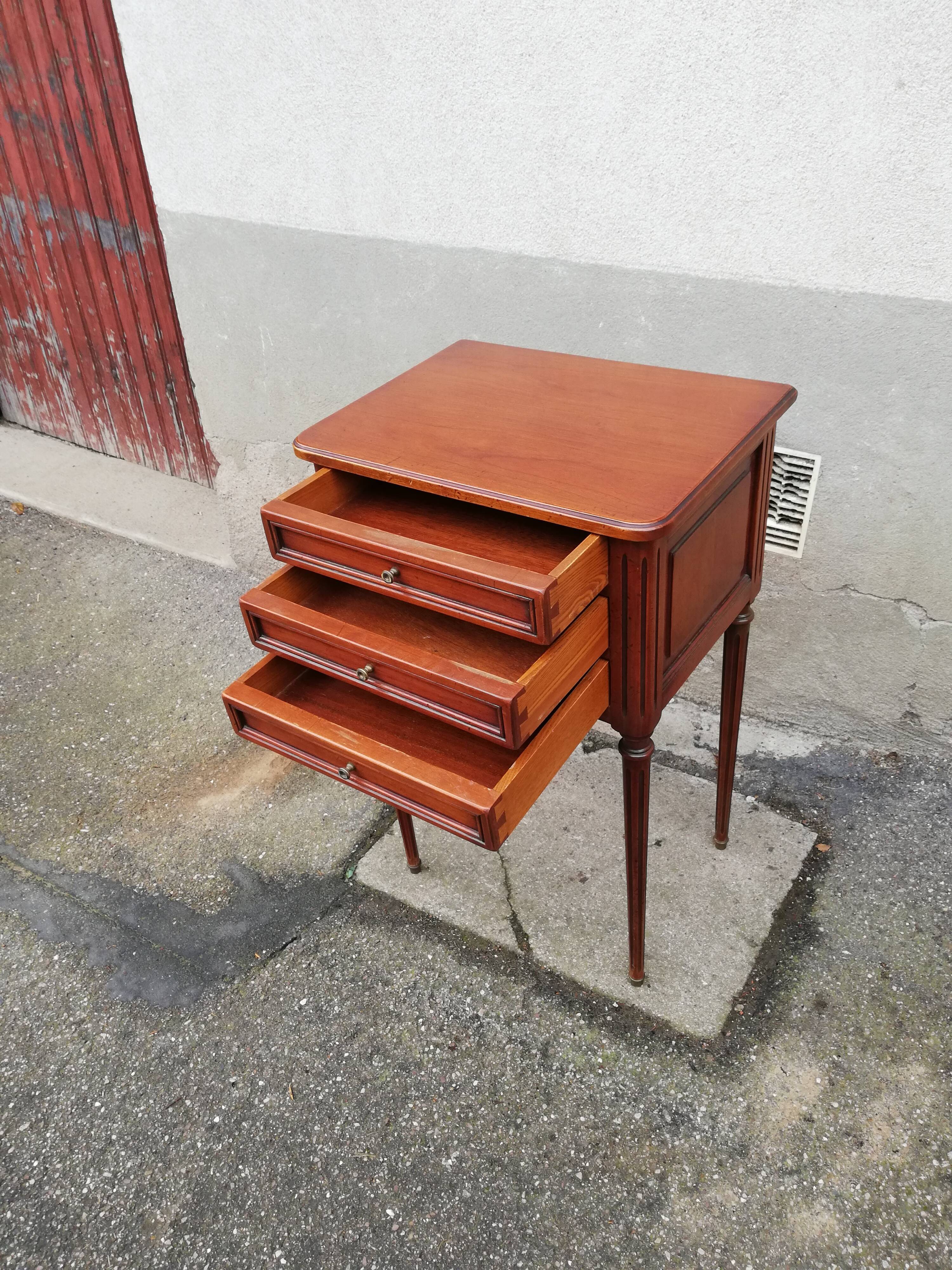 Chest of drawers 3 drawers louis xvi style