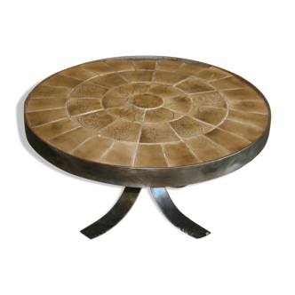 Table basse céramique et acier