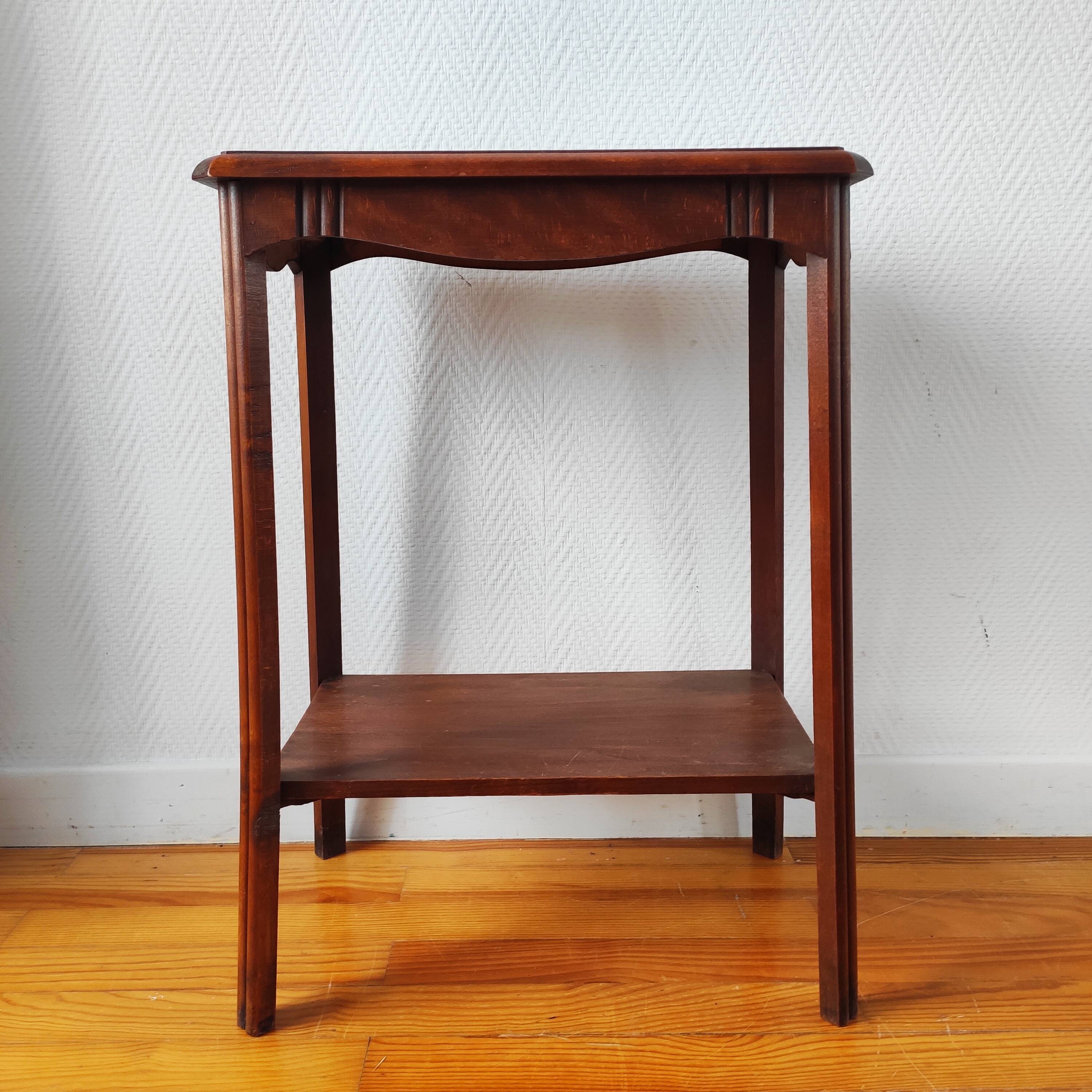 Vintage solid wood console – Art Deco style 1930-40s
