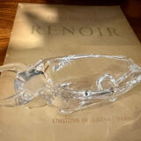 Bull ashtray in crystal