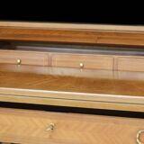 Charming desk with a blond wood structure. Work from the Faubourg (early 20th century).