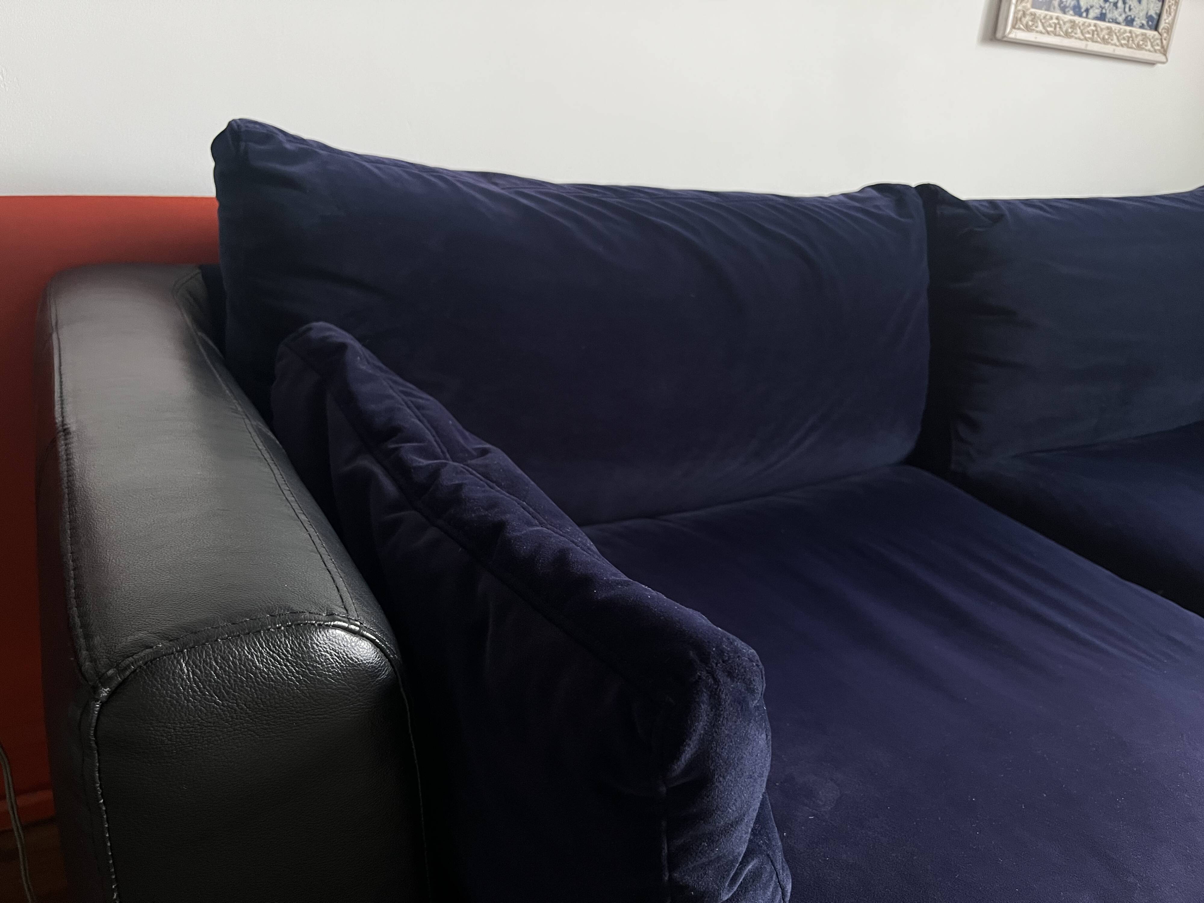 3-seater velvet sofa Habitat