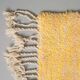 Traditional yellow wool Beni Ourain rug, size 2/3 m.