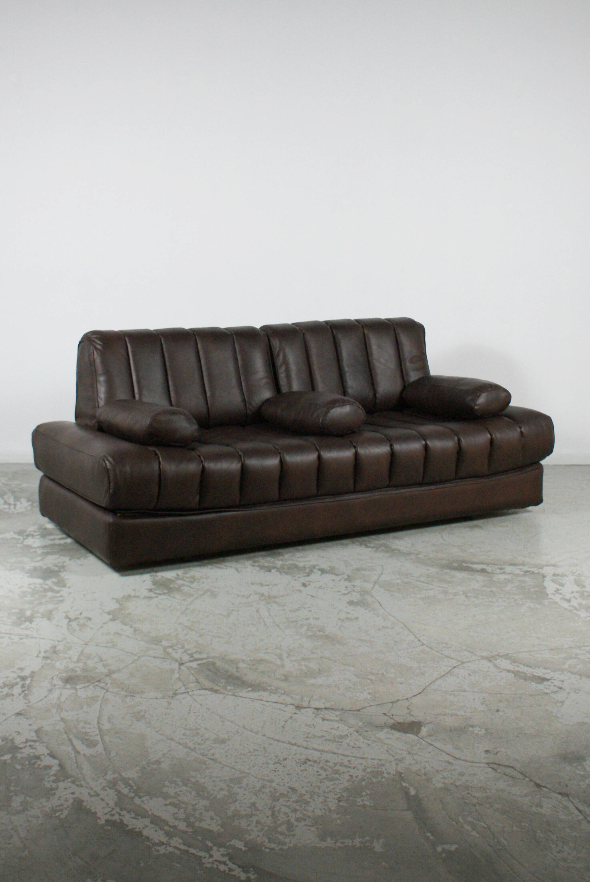DS-85 Vintage Brown Leather Sofa by De Sede