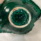 Green vintage ceramic cup
