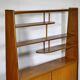 Mid-Century Highboard with Kidney Shaped Shelf in Teak, 1960s