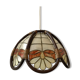 Suspension in mother-of-pearl and bamboo / rattan 70s