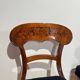 Biedermeier Shovel Chairs in Walnut, Roots Veneer, South Germany, 1845, Set of 6