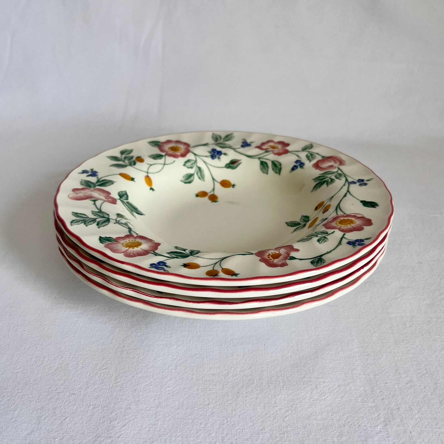 4 English Hollow Plates The Chartwell Collection Churchill England