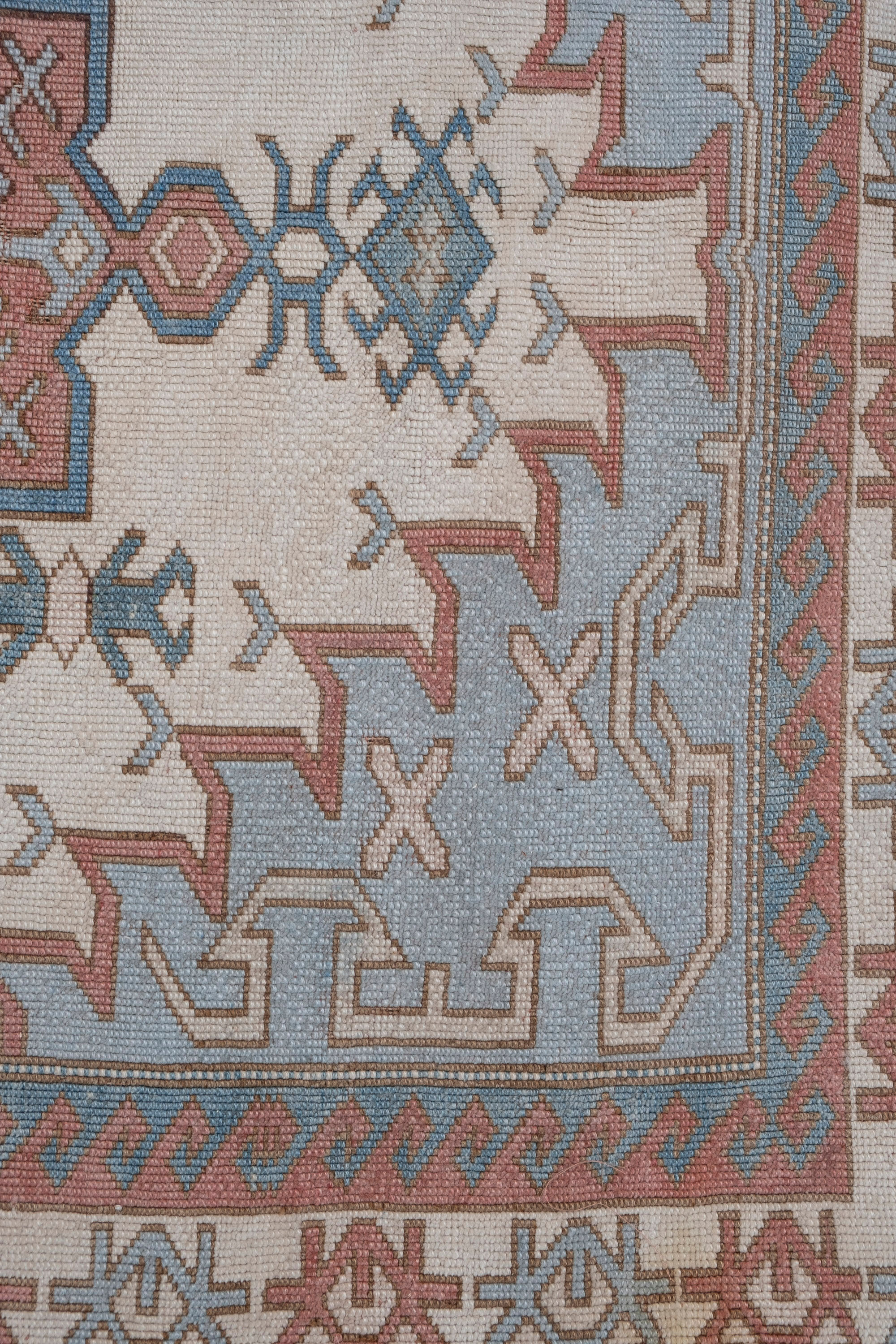 Oversize gray turkish oushak rug 173 x 227 cm