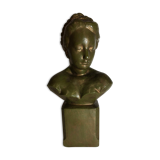 Bust young girl terracotta