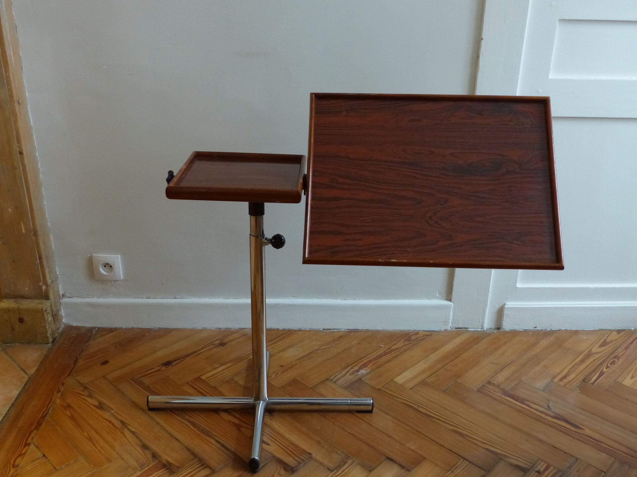 Vintage side table by François Caruelle for Embru, ca.  1950.