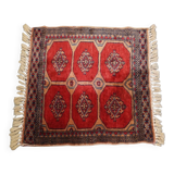 Hand-Knotted Square Rug – 63x61 cm