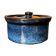 Pearson Chesterfield England blue vintage earthenware pot half pint
