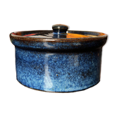 Pearson Chesterfield England blue vintage earthenware pot half pint