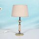 Chic hotel table lamp in onyx and brass, mid-century modern table lamp from the 70s.