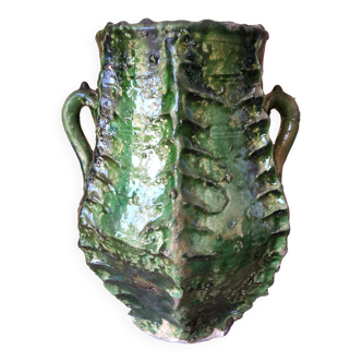 Tamegroute pottery in glazed terracotta
