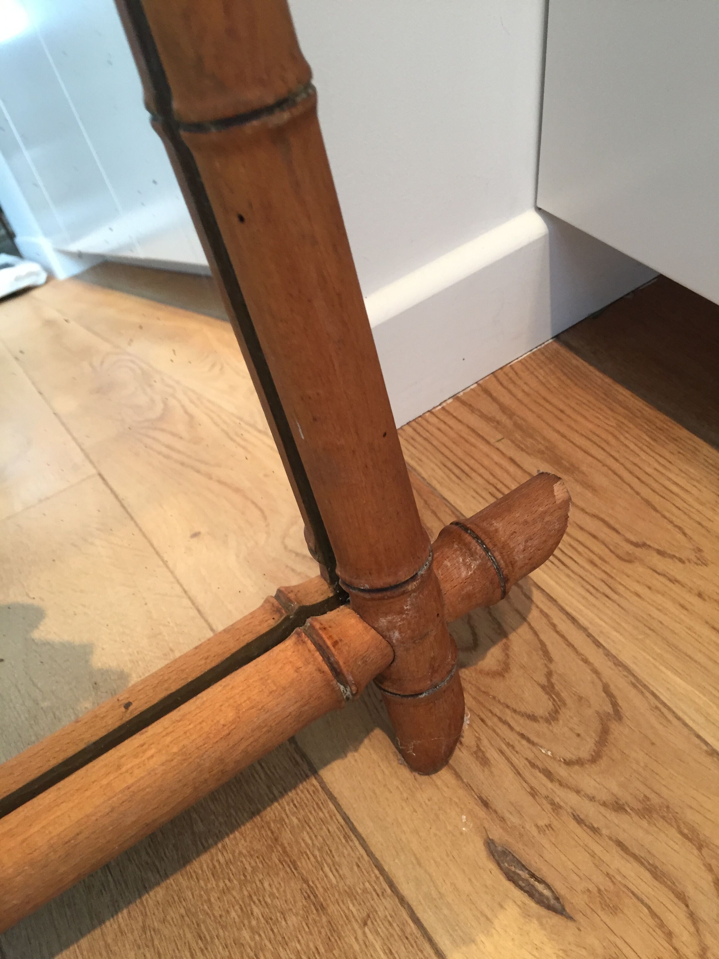 Mirror bamboo vintage 50/60s - 49x62cm