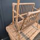 Vintage rattan magazine rack