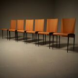 Set of 6 Post Modern Dining Chairs by Cidue Italy 1990s